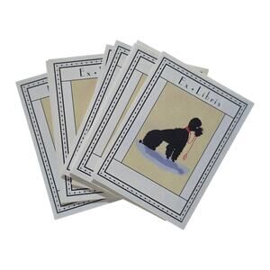 cavallini and co ex libris black poodle bookplate 19/20